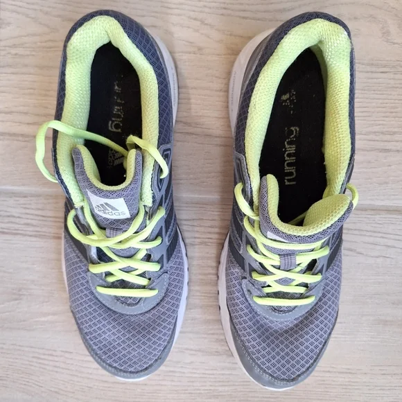 Adidas women's grey and lime running shoes - size 9 - Picture 4 of 9